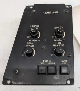 Grimes L/H Cockpit Light Control Panel 75-0430-1 Gulfstream G-IV 1159SCF405